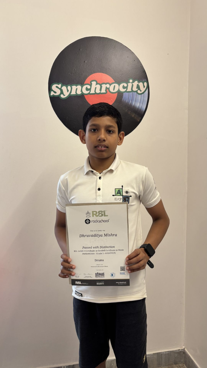 drum student dhruv